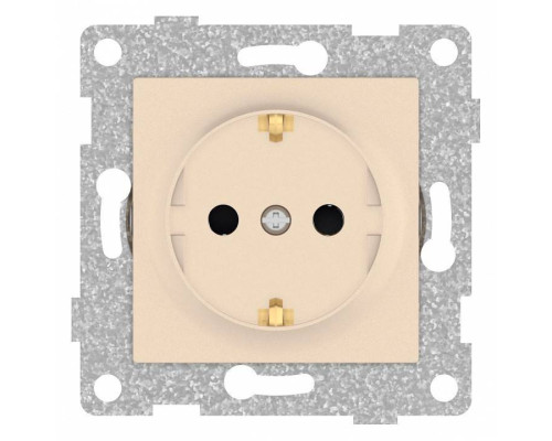 Розетка с заземлением и со шторкой, без рамки Gusi Electric UGRA С11Р4-027