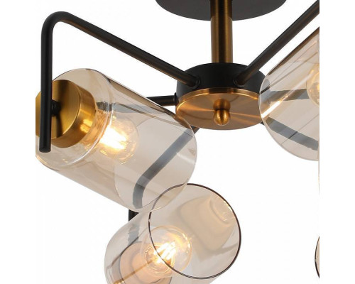 Люстра на штанге ILLUMICO  IL8248-6COU-79 BK GD