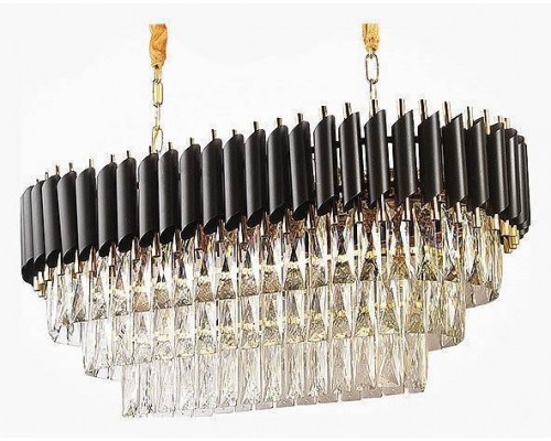 Подвесной светильник Imperiumloft Empire Black Rectangular Chandelier Crystal 40.2893