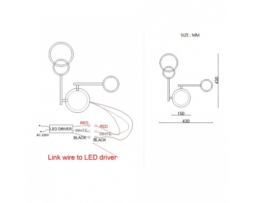 Накладной светильник Imperiumloft ZINGY C zingy01