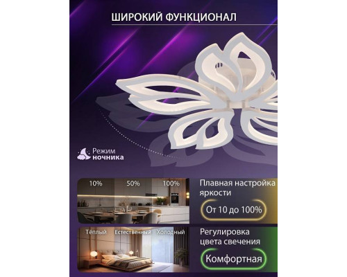 Потолочная люстра Natali Kovaltseva FORTUNA LED LAMPS 81107/4C