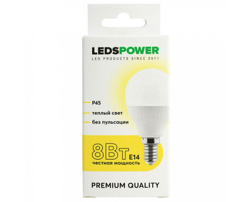 Лампа светодиодная LEDS POWER P45 006734