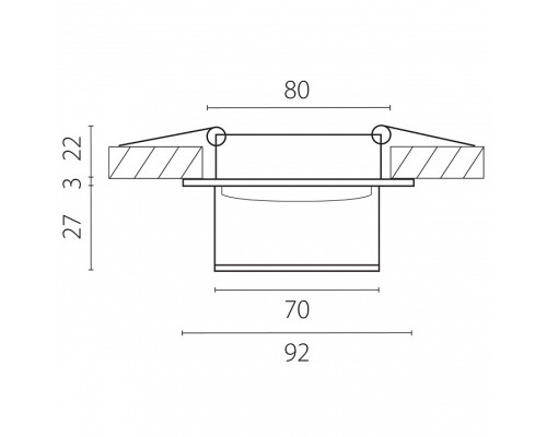 Встраиваемый светильник Lightstar Maturo GU10 072007