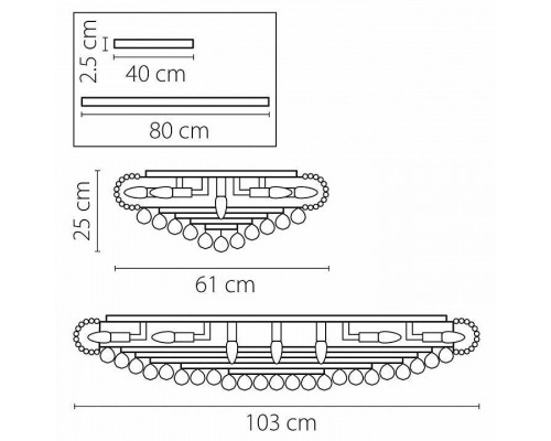 Накладной светильник Osgona Monile 704212