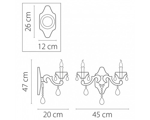 Бра Osgona Ampollo 786622