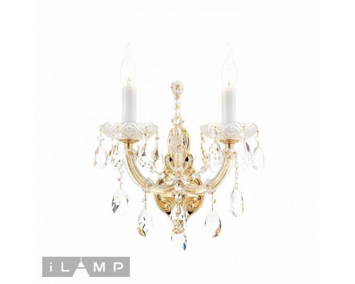 Бра iLamp Diamond W6071-2 GD+CL