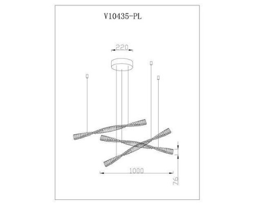 Подвесной светильник Moderli Asti V10435-PL