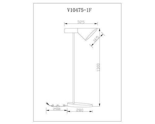 Торшер Moderli Turin V10475-1F