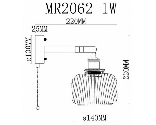 Бра MyFar Natalie MR2062-1W