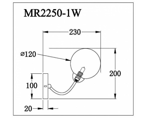Бра MyFar Leticia MR2250-1W