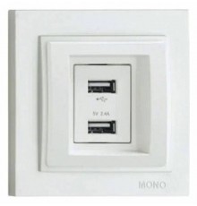 Розетка USB Mono Electric Despina 102-170005-178