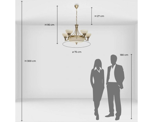 Подвесная люстра MW-Light Афродита 1 317010708