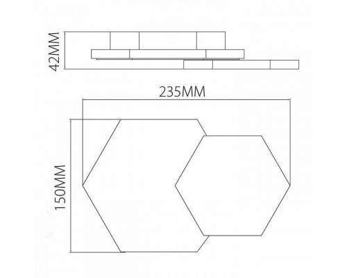 Накладной светильник DeMarkt Круз 637028002