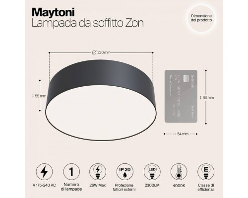 Накладной светильник Maytoni Zon C032CL-L32B4K