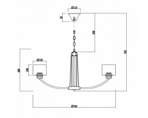 Подвесная люстра Freya Teodora FR5003PL-08B