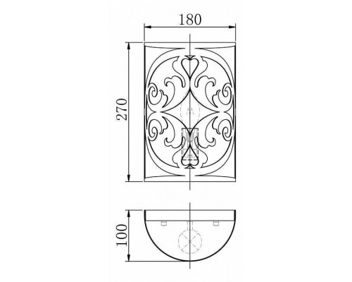 Накладной светильник Maytoni Rustika H899-01-R