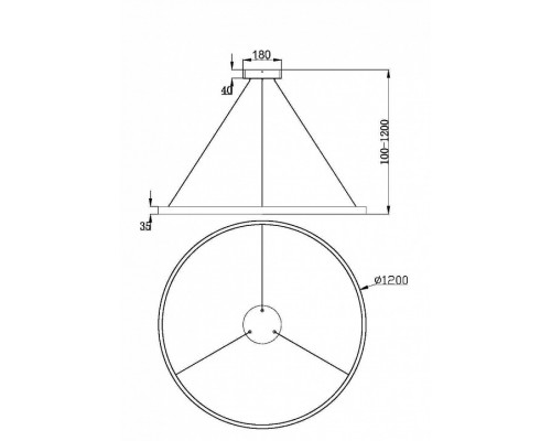 Подвесной светильник Maytoni Rim MOD058PL-L65W3K