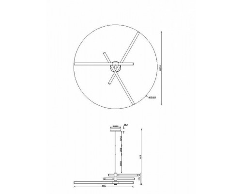 Люстра на штанге Maytoni Axis MOD106CL-L40G3K