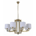 Подвесная люстра Newport 35400 35408+1/C gold без абажуров