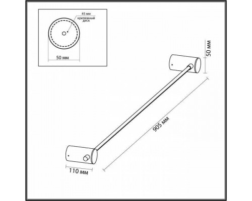 Накладной светильник Odeon Light Dalia 4395/8WL