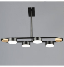 Люстра на штанге 02760-1 02760-0.3-04 BK+WOOD GX53