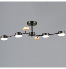 Люстра на штанге 03860 03860-0.3-04 BK+WOOD GX53