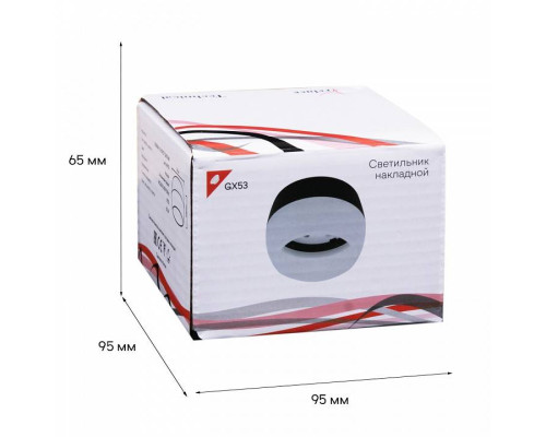 Накладной светильник Reluce 53008 53008-9.5-001CT GX53 BK