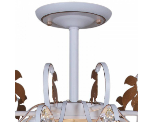 Люстра на штанге Reluce 96028 6хE27 WH+GOLD PN 96028-0.3-06 WH+GOLD PN