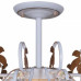 Люстра на штанге Reluce 96028 6хE27 WH+GOLD PN 96028-0.3-06 WH+GOLD PN