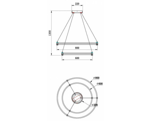 Подвесной светильник Stilfort Tooring 4006/02/02P