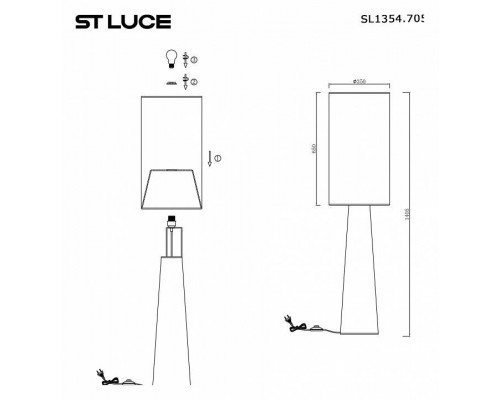 Торшер ST-Luce Jackie SL1354.705.01