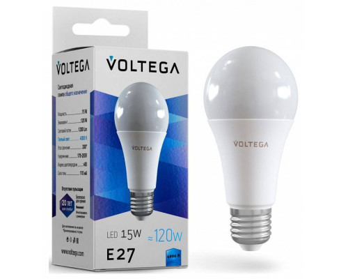 Лампа светодиодная Voltega General purpose bulb 15W 7157