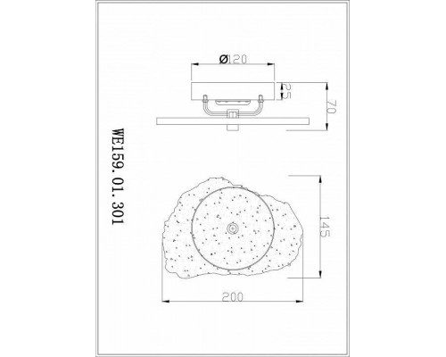 Бра Wertmark Nicola WE159.01.301