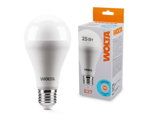 Лампа светодиодная Wolta  E27 25Вт 6500K 25W67BL25E27