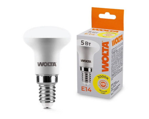 Лампа светодиодная Wolta  E14 5Вт 3000K 25Y39R5E14