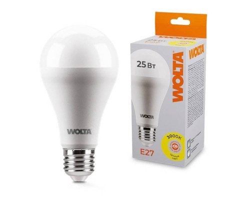 Лампа светодиодная Wolta  E27 25Вт 3000K 25Y67BL25E27