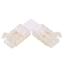 Соединитель лент угловой жесткий Wolta  WLS-2PIN-8MM-MONO-L