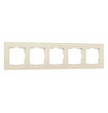 Рамка на 5 постов Werkel Favorit молочный W0051141