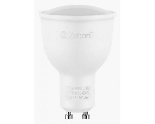 Лампа светодиодная с управлением через Wi-Fi Zetton Smart Wi-Fi Bulb GU10 5Вт 6500K ZTSHLBRGBGU101RU