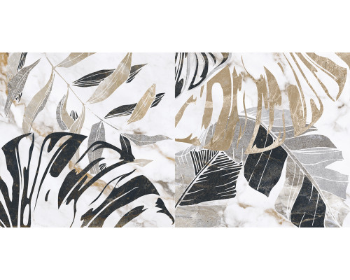 Kanzas Плитка настенная кремовый ботаника 18-00-37-3636 30х60