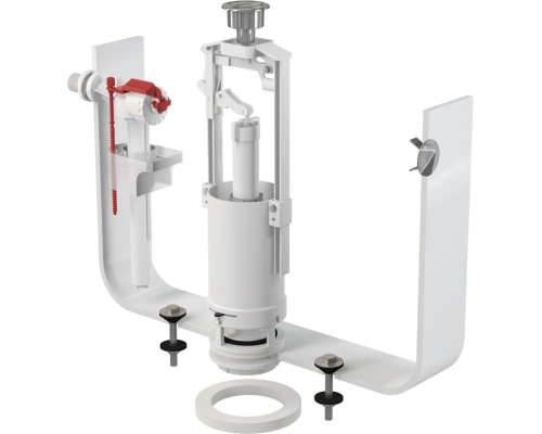 Выпускной комплект со стоп кнопкой,впускной механизм, арт.SA2000 1/2" CHROM