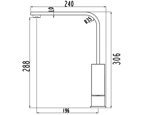 Смеситель для кухни LAPARET GEO N3064202LPT