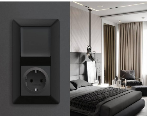 Рамка на 1 пост Ambrella Volt Line AF110701