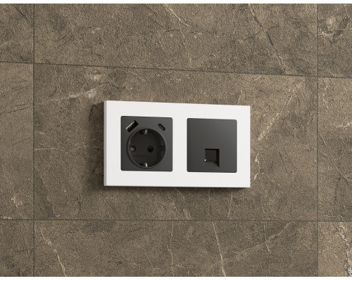 Рамка на 1 пост Ambrella Volt Techno AF220121