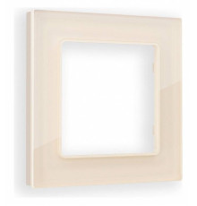 Рамка на 1 пост Ambrella Volt Platos Стекло органическое AF330301