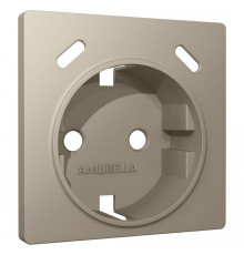 Накладка для розетки с заземлением и со шторками и 2хUSB type С Ambrella Volt ALFA AP3705