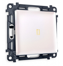 Выключатель одноклавишный с подсветкой без рамки Ambrella Volt Quant MA202010