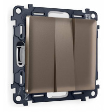 Выключатель трехклавишный без рамки Ambrella Volt Quant MA635010