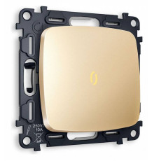 Выключатель проходной одноклавишный с подсветкой без рамки Ambrella Volt Quant MO602030