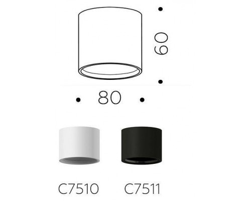 Накладной светильник Ambrella Light C C7510